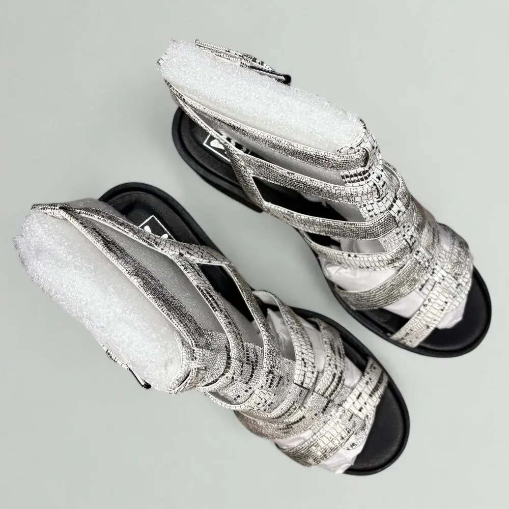 Dirty Laundry Fun Stuff Gladiator Heeled Sandal in White - Picture 7 of 8